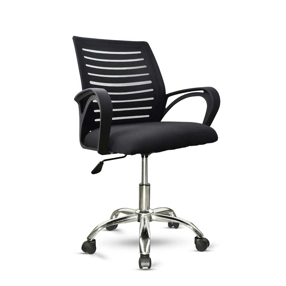 Silla de Oficina Cozy Blazze Ergonómica con Tapiz de Malla Negro